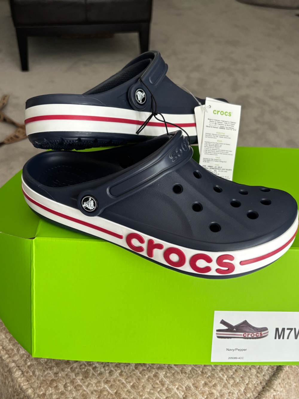 CROCS Bayabond Navy/Pepper Clog - Unisex